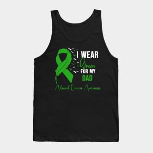 Adrenal Cancer Awareness I Wear Green for My Dad Tank Top